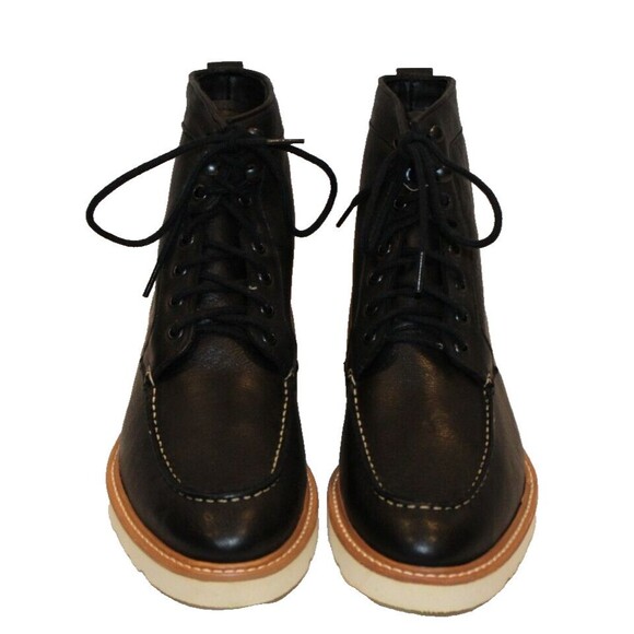 NISOLO MEN'S ALL WEATHER MATEO LEATHER BOOTS BLACK $260 NIB - Picture 6 of 9